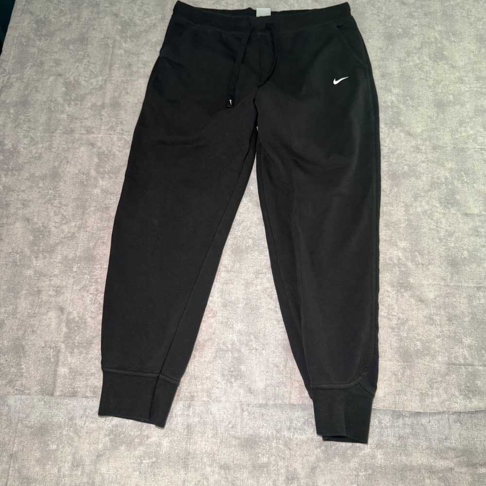 Nike Dri-FIT Black Jogger Sweatpants Mens Large Tapered Leg Athletic Pants